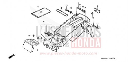 REAR FENDER CBR600F5 de 2005